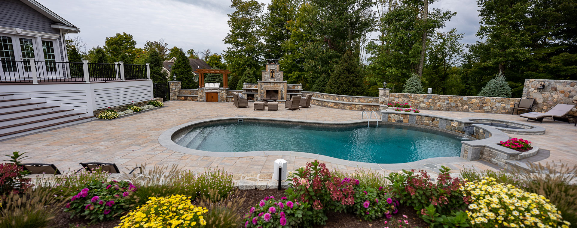 Beautiful Nejame & Sons backyard with pool